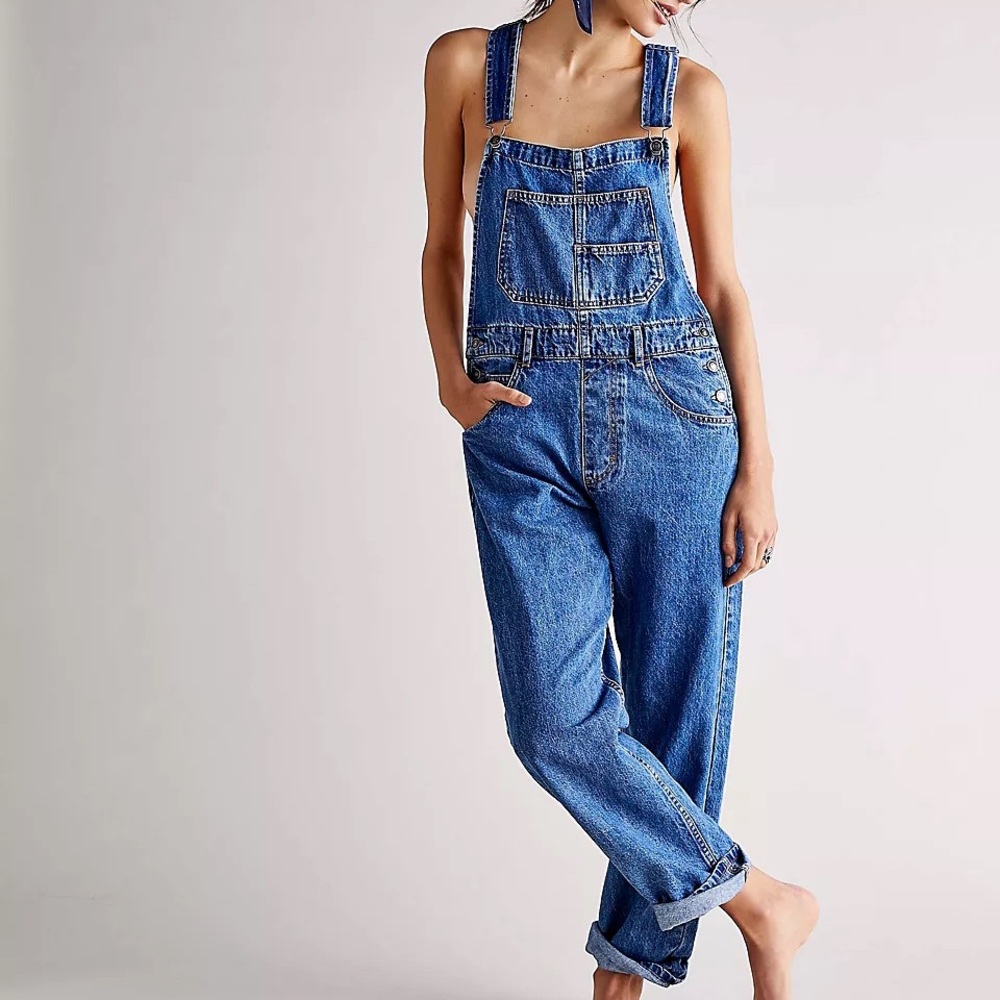 FREE PEOPLE Ziggy Denim Overalls